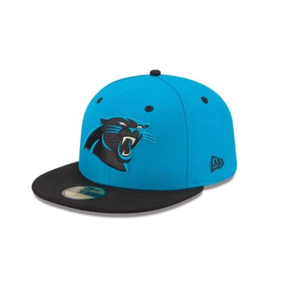 Blue Carolina Panthers Hat - New Era NFL 2Tone 59FIFTY Fitted Caps USA8651237